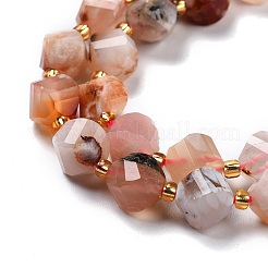 Natural Cherry Blossom Agate Beads Strands&nbsp;G-L579-03