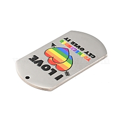 Non-Tarnish Pride 201 Stainless Steel Big Pendants&nbsp;STAS-J041-05A