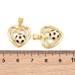 Brass Micro Pave Clear Cubic Zirconia Pendants&nbsp;CU-CBA7E9C-11C-G