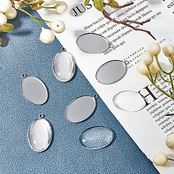 64Pcs DIY Oval Pendant Making Kits&nbsp;STAS-UN0021-29P