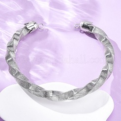 14mm Twist Iron Chain Necklaces&nbsp;NJEW-G163-02P