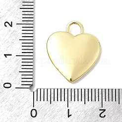 プリントブラスペンダント  ハートチャーム  長持ちメッキ  18KGP本金メッキ  チェリー  19x16x3mm  穴：3x3mm&nbsp;KK-K274-08G-13