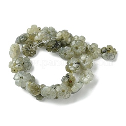 天然石ラブラドライトビーズ連売り  花  14x14x5.5mm  穴：1.2mm  約29個/連  14.80''（37.6センチメートル）&nbsp;G-H023-B19-01
