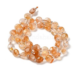 Heated Natural Citrine Beads Strands&nbsp;G-B153-A09