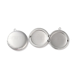 Rack Plating Brass Locket Pendants&nbsp;KK-G489-04P