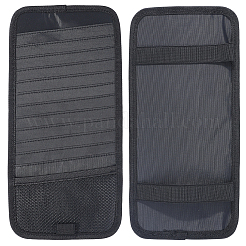 ポリエステル製CD収納ポーチ  車のサンバイザーオーガナイザー  長方形  ブラック  320x153x5mm&nbsp;ABAG-WH20006-46A