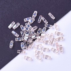 MIYUKIクォーターティラビーズ  日本製シードビーズ  2穴  （QTL365)ライトシェルピンク光沢  5x1.2x1.9mm  穴：0.7mm  ; 約24000個/500g&nbsp;SEED-MY05-QTL365