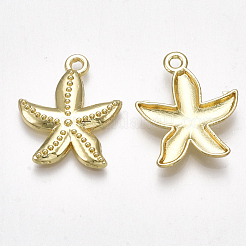 合金ペンダント  ヒトデ/海星  ライトゴールド  23x19x3mm  穴：1.8mm&nbsp;PALLOY-T065-40