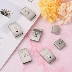 変色しにくい304ステンレススチール製バヨネット留め具  長方形  ステンレス鋼色  29.5x18x8mm  穴：5x16mm&nbsp;STAS-G143-39P