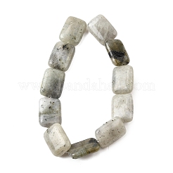 天然石ラブラドライトビーズ連売り  長方形  18x13x5.5mm  穴：1mm  約11個/連  7.68''~7.87''（19.5~20センチメートル）&nbsp;G-S386-A03