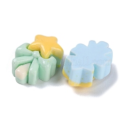 オペーク樹脂カボション  ミックスカラー  妖精の杖  スター  14x9.5x6mm&nbsp;RESI-K027-33G