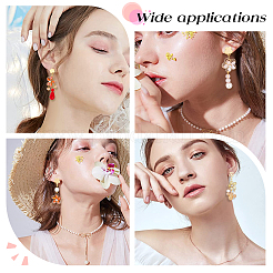 80Pcs 4 Style 201 Stainless Steel Stud Earring Findings&nbsp;EJEW-BBC0001-08