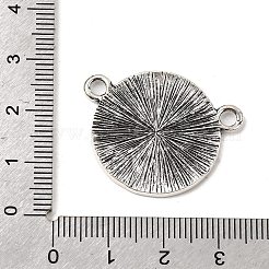 Flat Round Alloy Connector Cabochon Settings&nbsp;FIND-NH0001-18AS