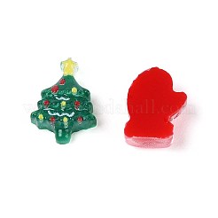 Christmas Theme Opaque Resin Cabochons&nbsp;CRES-T025-20