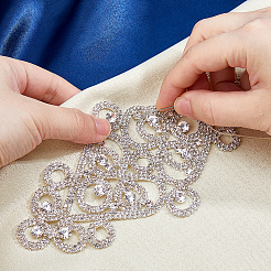 Brass Crystal Rhinestones Ornament Accessories for Chain Belts&nbsp;KK-WH0816-001