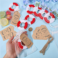 Life Buoy Shape Plastic Bottle Opener&nbsp;AJEW-CA0005-39
