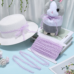 25M Nylon Elastic Pleated Lace Trim&nbsp;OCOR-CY0001-13D