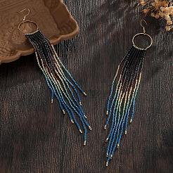 Bohemian Handmade Glass Seed Beads Dangle Earrings&nbsp;YY2599