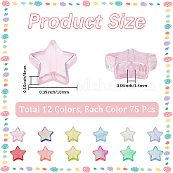 900Pcs 12 Styles Eco-Friendly Transparent Acrylic Beads&nbsp;OACR-PA0001-03