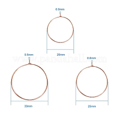 Brass Wine Glass Charm Rings&nbsp;KK-PH0035-15