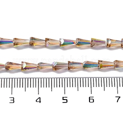 Transparent Electroplate Glass Beads Strands&nbsp;EGLA-H107-02A-AB02