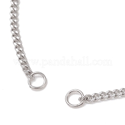 304 Stainless Steel Curb Chain Slider Bracelet Making&nbsp;AJEW-JB01524-02