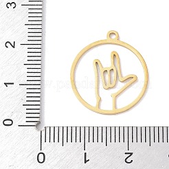 304 Stainless Steel Pendants&nbsp;STAS-Z131-01B-G