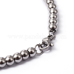 Tarnish Resistant 304 Stainless Steel Ball Chain Bracelets&nbsp;BJEW-L575-01