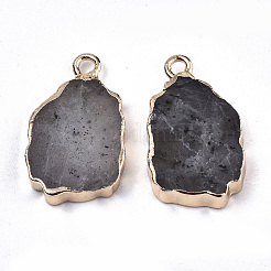 Natural Labradorite Pendants&nbsp;G-N326-41D