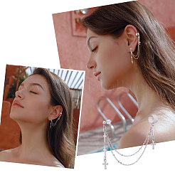 12Pcs 304 Stainless Steel Cuff Earrings&nbsp;EJEW-UN0001-94