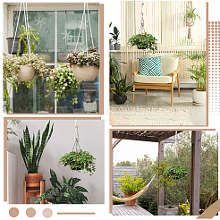 4Pcs Polyester Rope Hanging Planter&nbsp;AJEW-GF0012-78