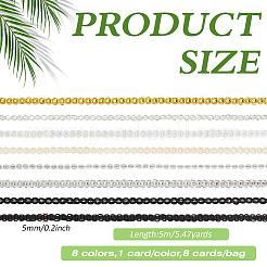 40M 8 Colors Polyester Embroidery Ribbon&nbsp;OCOR-MA0001-85