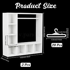2Pcs Plastic Wardrobe Model&nbsp;DIY-UN0008-30A