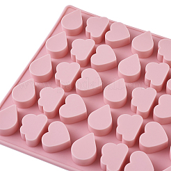 食品グレードのシリコンモールド  フォンダン型  DIYケーキデコレーション用  チョコレート  キャンディ  UVレジン＆エポキシ樹脂ジュエリー作り  プラスチックドロッパー  ピンク&nbsp;DIY-TA0001-96