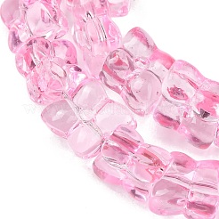 Transparent Glass Beads Strands&nbsp;GL-CBAAE04-01B