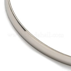 Non-Tarnish 7Pcs Vacuum Plating 202 Stainless Steel Plain Flat Ring Bangle Sets&nbsp;BJEW-M317-14A-P