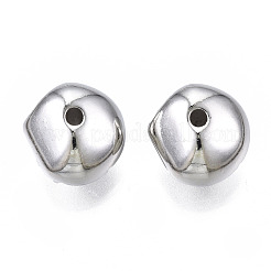 CCBプラスチックビーズ  多面体  プラチナ  9.5x9x7mm  穴：1.5mm&nbsp;X-CCB-T006-038P