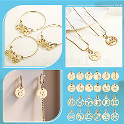 24Pcs 2 Sets 2 Styles Ion Plating(IP) 201 Stainless Steel Charms&nbsp;STAS-ME0003-57