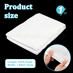 ポリエステル生地  服装アクセサリー  ホワイト  1650mm  5m / pc&nbsp;DIY-WH0699-20B