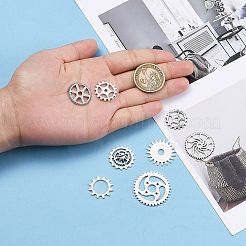 20Pcs Tibetan Style Alloy Gear Pendants&nbsp;TIBEP-FS0001-03AS