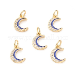 Eco-Friendly Brass Micro Pave Cubic Zirconia Charms&nbsp;KK-I698-32G