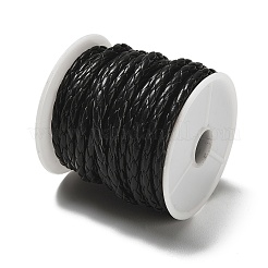 4-Ply Round Imitation Leather Braided Cord&nbsp;LC-XCP0001-06