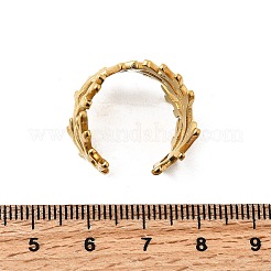 304ステンレススチールカフリング  サンゴの形  18KGP本金メッキ  15mm&nbsp;RJEW-F193-06G