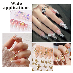 200Pcs 8 Style Brass & Alloy Cabochons&nbsp;MRMJ-CA0001-35
