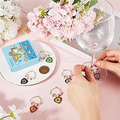 Brass Wine Glass Charms&nbsp;AJEW-SC0002-46