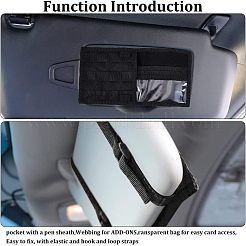 Nylon Car Sun Visor Organizers&nbsp;FIND-WH0125-11