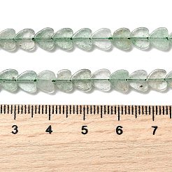 天然の緑のイチゴクォーツビーズ連売り  ハート  6x6x2mm  穴：0.7mm  約65~72個/連  13.39''（34cm）〜15.35''（39cm）&nbsp;G-A272-A01-23A