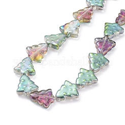 Transparent Electroplate Glass Bead Strands&nbsp;EGLA-C002-HP02