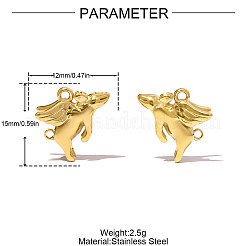 304 Stainless Steel Pendants&nbsp;STAS-OY007-47G