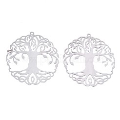 Non-Tarnish 201 Stainless Steel Filigree Pendants&nbsp;X-STAS-S118-030P